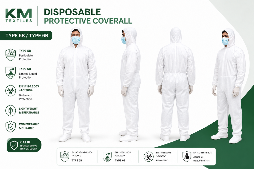 Disposable protective coveralls