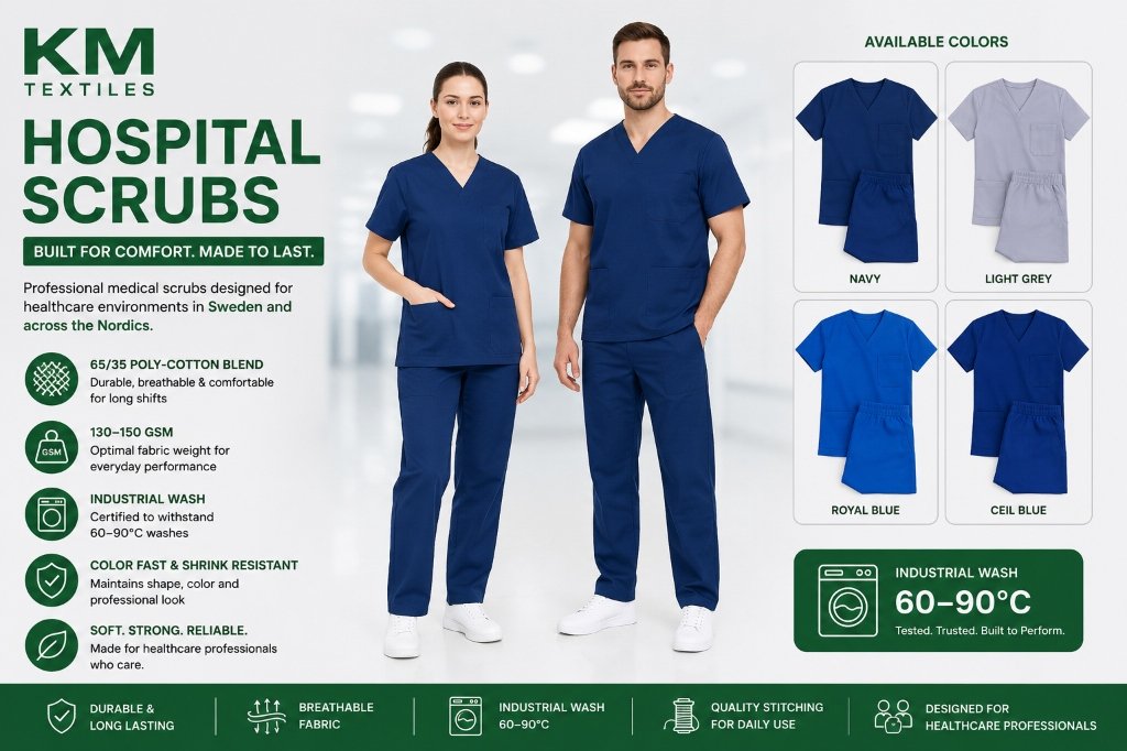 Professional hospital scrubs