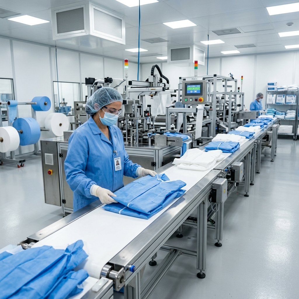 KM Textiles PPE Production Line